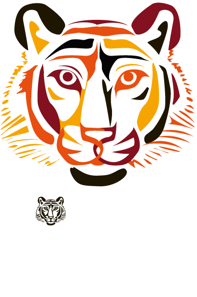 Logo de la brasserie vip avec la tête du tigre
